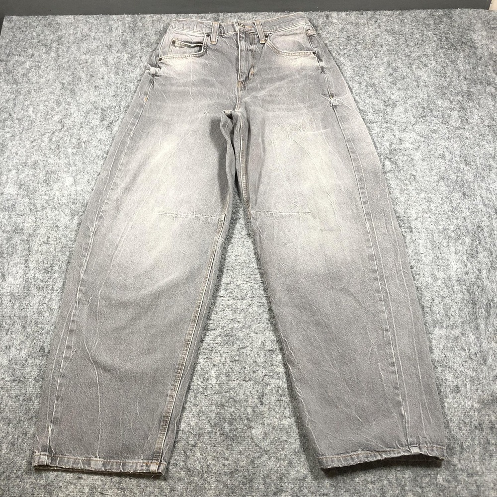 BDG Jeans Womens 28W Gray Medium Wash High Rise Relaxed Straight Denim